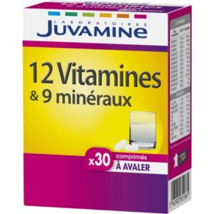 JUVAMINE Comprimés 12 vitamines et minéraux