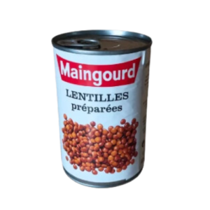 Maingourd Lentilles préparées